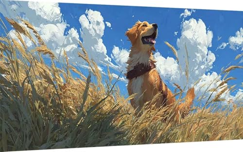 Diamond Painting Hund Diamond Painting XXL 100x300cm, 5D Crystal Art Tier Muster DIY Eckige Steine Vollbohrer Mosaik Bastelset Erwachsene für Zimmer Deko Wohnzimmer, Wanddeko, Geschenke -ly2507UW Diamond Painting Hund Diamond Painting XXL 100x300cm, 5D Crystal Art Tier Muster DIY Eckige Steine Vollbohrer Mosaik Bastelset Erwachsene für Zimmer Deko Wohnzimmer, Wanddeko, Geschenke -ly2507UW von LUOLYYEI