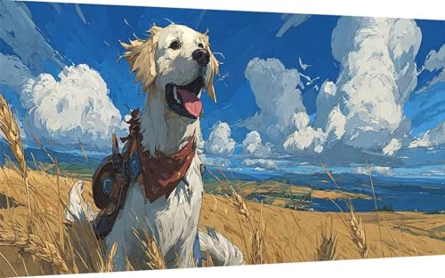 Diamond Painting Hund Diamond Painting XXL 90x180 cm, 5D Crystal Art Wiese Muster DIY Eckige Steine Vollbohrer Mosaik Bastelset Erwachsene für Zimmer Deko Wohnzimmer, Wanddeko, Geschenke -ly250769 Diamond Painting Hund Diamond Painting XXL 90x180 cm, 5D Crystal Art Wiese Muster DIY Eckige Steine Vollbohrer Mosaik Bastelset Erwachsene für Zimmer Deko Wohnzimmer, Wanddeko, Geschenke -ly250769 von LUOLYYEI