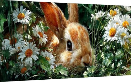 Diamond Painting Kaninchen Diamond Painting XXL 100x300cm, 5D Crystal Art Blume Muster DIY Eckige Steine Vollbohrer Mosaik Bastelset Erwachsene für Zimmer Deko Wohnzimmer, Geschenke -ly25078KLMS Diamond Painting Kaninchen Diamond Painting XXL 100x300cm, 5D Crystal Art Blume Muster DIY Eckige Steine Vollbohrer Mosaik Bastelset Erwachsene für Zimmer Deko Wohnzimmer, Geschenke -ly25078KLMS von LUOLYYEI