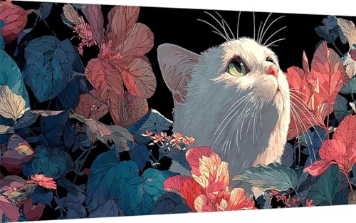 Diamond Painting Katze Diamond Painting XXL 100x300 cm, 5D Crystal Art Blume Muster DIY Eckige Steine Vollbohrer Mosaik Bastelset Erwachsene für Zimmer Deko Wohnzimmer, Wanddeko, Geschenke -ly2507H4 Diamond Painting Katze Diamond Painting XXL 100x300 cm, 5D Crystal Art Blume Muster DIY Eckige Steine Vollbohrer Mosaik Bastelset Erwachsene für Zimmer Deko Wohnzimmer, Wanddeko, Geschenke -ly2507H4 von LUOLYYEI