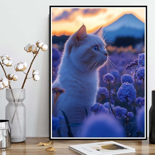 Diamond Painting Katze Diamond Painting XXL 40x50 cm, 5D Crystal Art Blume Muster DIY Runden Steine Vollbohrer Mosaik Bastelset Erwachsene für Zimmer Deko Wohnzimmer, Geschenke für Frauen -ly2508226 Diamond Painting Katze Diamond Painting XXL 40x50 cm, 5D Crystal Art Blume Muster DIY Runden Steine Vollbohrer Mosaik Bastelset Erwachsene für Zimmer Deko Wohnzimmer, Geschenke für Frauen -ly2508226 von LUOLYYEI
