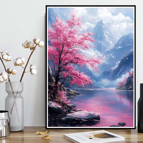 Diamond Painting Kirschblüten Diamond Painting XXL 60×80cm, 5D Crystal Art Berg Muster DIY Runden Steine Vollbohrer Mosaik Bastelset Erwachsene für Zimmer Deko Wohnzimmer, Geschenke -ly25082QUXOP Diamond Painting Kirschblüten Diamond Painting XXL 60×80cm, 5D Crystal Art Berg Muster DIY Runden Steine Vollbohrer Mosaik Bastelset Erwachsene für Zimmer Deko Wohnzimmer, Geschenke -ly25082QUXOP von LUOLYYEI