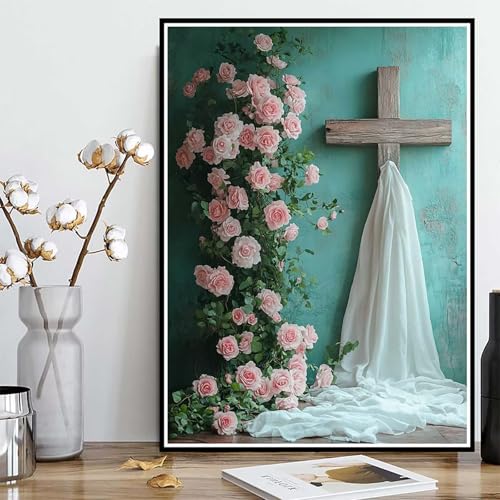 Diamond Painting Kreuzen Diamond Painting XXL 60×80cm, 5D Crystal Art Rose Muster DIY Runden Steine Vollbohrer Mosaik Bastelset Erwachsene für Zimmer Deko Wohnzimmer, Geschenke für Frauen -ly2508284 Diamond Painting Kreuzen Diamond Painting XXL 60×80cm, 5D Crystal Art Rose Muster DIY Runden Steine Vollbohrer Mosaik Bastelset Erwachsene für Zimmer Deko Wohnzimmer, Geschenke für Frauen -ly2508284 von LUOLYYEI