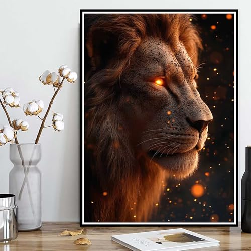Diamond Painting Löwe Diamond Painting XXL 50×70cm, 5D Crystal Art Tier Muster DIY Runden Steine Vollbohrer Mosaik Bastelset Erwachsene für Zimmer Deko Wohnzimmer, Geschenke für Frauen -ly2508200 Diamond Painting Löwe Diamond Painting XXL 50×70cm, 5D Crystal Art Tier Muster DIY Runden Steine Vollbohrer Mosaik Bastelset Erwachsene für Zimmer Deko Wohnzimmer, Geschenke für Frauen -ly2508200 von LUOLYYEI
