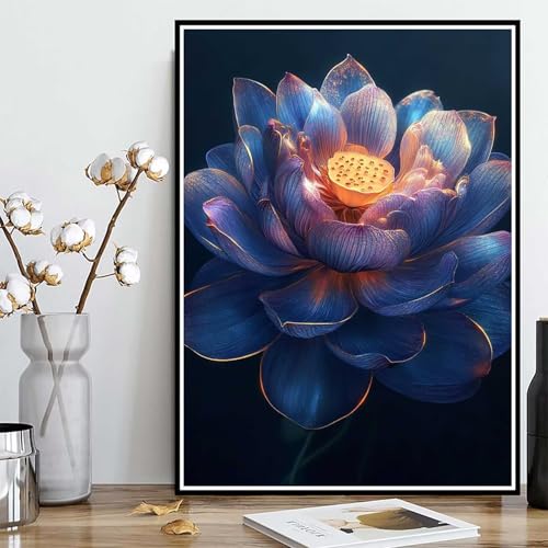 Diamond Painting Lotus Diamond Painting XXL 60x80cm, 5D Crystal Art Pflanzen Muster DIY Runden Steine Vollbohrer Mosaik Bastelset Erwachsene für Zimmer Deko Wohnzimmer, Geschenke für Frauen -ly2508256 Diamond Painting Lotus Diamond Painting XXL 60x80cm, 5D Crystal Art Pflanzen Muster DIY Runden Steine Vollbohrer Mosaik Bastelset Erwachsene für Zimmer Deko Wohnzimmer, Geschenke für Frauen -ly2508256 von LUOLYYEI