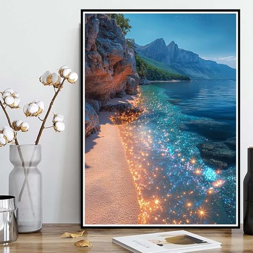 Diamond Painting Meer Diamond Painting XXL 50×70cm, 5D Crystal Art Landschaft Muster DIY Runden Steine Vollbohrer Mosaik Bastelset Erwachsene für Zimmer Deko Wohnzimmer, Geschenke -ly250826O8B2 Diamond Painting Meer Diamond Painting XXL 50×70cm, 5D Crystal Art Landschaft Muster DIY Runden Steine Vollbohrer Mosaik Bastelset Erwachsene für Zimmer Deko Wohnzimmer, Geschenke -ly250826O8B2 von LUOLYYEI