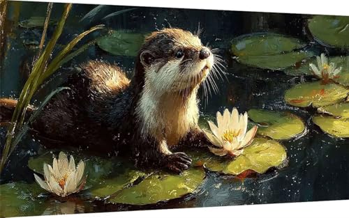 Diamond Painting Otter Diamond Painting XXL 100x300 cm, 5D Crystal Art Tier Muster DIY Eckige Steine Vollbohrer Mosaik Bastelset Erwachsene für Zimmer Deko Wohnzimmer, Wanddeko, Geschenke -ly25070Z Diamond Painting Otter Diamond Painting XXL 100x300 cm, 5D Crystal Art Tier Muster DIY Eckige Steine Vollbohrer Mosaik Bastelset Erwachsene für Zimmer Deko Wohnzimmer, Wanddeko, Geschenke -ly25070Z von LUOLYYEI