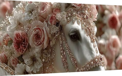 Diamond Painting Pferd Diamond Painting XXL 90x180cm, 5D Crystal Art Rose Muster DIY Eckige Steine Vollbohrer Mosaik Bastelset Erwachsene für Zimmer Deko Wohnzimmer, Wanddeko, Geschenke -ly2507S7 Diamond Painting Pferd Diamond Painting XXL 90x180cm, 5D Crystal Art Rose Muster DIY Eckige Steine Vollbohrer Mosaik Bastelset Erwachsene für Zimmer Deko Wohnzimmer, Wanddeko, Geschenke -ly2507S7 von LUOLYYEI