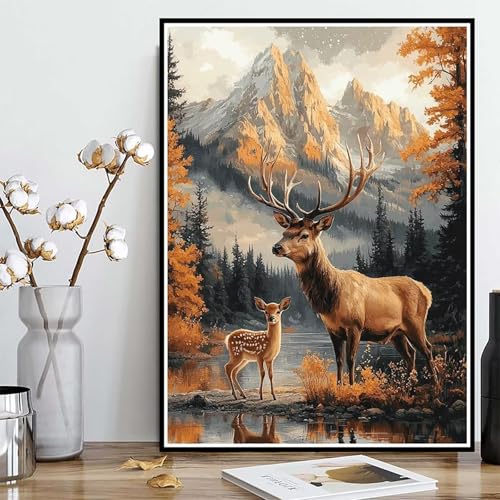 Diamond Painting Reh Diamond Painting XXL 60x80 cm, 5D Crystal Art Herbst Muster DIY Runden Steine Vollbohrer Mosaik Bastelset Erwachsene für Zimmer Deko Wohnzimmer, Geschenke für Frauen -ly25082J6 Diamond Painting Reh Diamond Painting XXL 60x80 cm, 5D Crystal Art Herbst Muster DIY Runden Steine Vollbohrer Mosaik Bastelset Erwachsene für Zimmer Deko Wohnzimmer, Geschenke für Frauen -ly25082J6 von LUOLYYEI