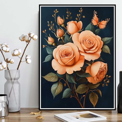 Diamond Painting Rose Diamond Painting XXL 50x70cm, 5D Crystal Art Blume Muster DIY Runden Steine Vollbohrer Mosaik Bastelset Erwachsene für Zimmer Deko Wohnzimmer, Geschenke für Frauen -ly250825R Diamond Painting Rose Diamond Painting XXL 50x70cm, 5D Crystal Art Blume Muster DIY Runden Steine Vollbohrer Mosaik Bastelset Erwachsene für Zimmer Deko Wohnzimmer, Geschenke für Frauen -ly250825R von LUOLYYEI