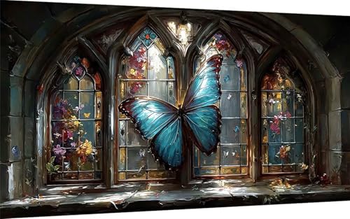Diamond Painting Schmetterling Diamond Painting XXL 100x300cm, 5D Crystal Art Tier Muster DIY Eckige Steine Vollbohrer Mosaik Bastelset Erwachsene für Zimmer Deko Wohnzimmer, Geschenke -ly25073R Diamond Painting Schmetterling Diamond Painting XXL 100x300cm, 5D Crystal Art Tier Muster DIY Eckige Steine Vollbohrer Mosaik Bastelset Erwachsene für Zimmer Deko Wohnzimmer, Geschenke -ly25073R von LUOLYYEI
