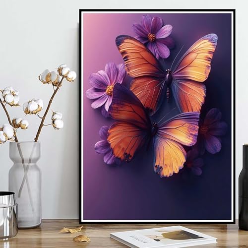 Diamond Painting Schmetterling Diamond Painting XXL 30x40 cm, 5D Crystal Art Blume Muster DIY Runden Steine Vollbohrer Mosaik Bastelset Erwachsene für Zimmer Deko Wohnzimmer, Geschenke -ly2508234 Diamond Painting Schmetterling Diamond Painting XXL 30x40 cm, 5D Crystal Art Blume Muster DIY Runden Steine Vollbohrer Mosaik Bastelset Erwachsene für Zimmer Deko Wohnzimmer, Geschenke -ly2508234 von LUOLYYEI