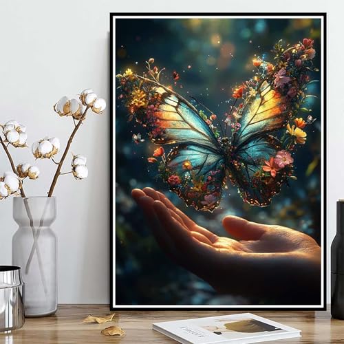 Diamond Painting Schmetterling Diamond Painting XXL 40x50cm, 5D Crystal Art Verträumt Muster DIY Runden Steine Vollbohrer Mosaik Bastelset Erwachsene für Zimmer Deko Wohnzimmer, Geschenke -ly2508239 Diamond Painting Schmetterling Diamond Painting XXL 40x50cm, 5D Crystal Art Verträumt Muster DIY Runden Steine Vollbohrer Mosaik Bastelset Erwachsene für Zimmer Deko Wohnzimmer, Geschenke -ly2508239 von LUOLYYEI