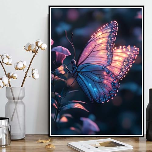 Diamond Painting Schmetterling Diamond Painting XXL 60x80cm, 5D Crystal Art Insekt Muster DIY Runden Steine Vollbohrer Mosaik Bastelset Erwachsene für Zimmer Deko Wohnzimmer, Geschenke -ly25082WM Diamond Painting Schmetterling Diamond Painting XXL 60x80cm, 5D Crystal Art Insekt Muster DIY Runden Steine Vollbohrer Mosaik Bastelset Erwachsene für Zimmer Deko Wohnzimmer, Geschenke -ly25082WM von LUOLYYEI