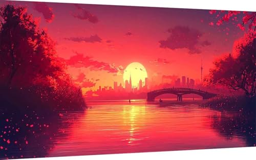 Diamond Painting Sonnenuntergang Diamond Painting XXL 30x60cm, 5D Crystal Art Stadt Muster DIY Eckige Steine Vollbohrer Mosaik Bastelset Erwachsene für Zimmer Deko Wohnzimmer, Geschenke -ly2507P8 Diamond Painting Sonnenuntergang Diamond Painting XXL 30x60cm, 5D Crystal Art Stadt Muster DIY Eckige Steine Vollbohrer Mosaik Bastelset Erwachsene für Zimmer Deko Wohnzimmer, Geschenke -ly2507P8 von LUOLYYEI