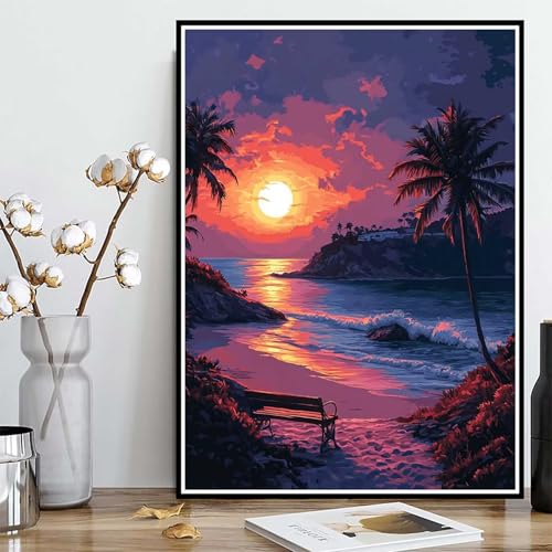 Diamond Painting Sonnenuntergang Diamond Painting XXL 90×120cm, 5D Crystal Art Meer Muster DIY Runden Steine Vollbohrer Mosaik Bastelset Erwachsene für Zimmer Deko Wohnzimmer, Geschenke -ly2508267 Diamond Painting Sonnenuntergang Diamond Painting XXL 90×120cm, 5D Crystal Art Meer Muster DIY Runden Steine Vollbohrer Mosaik Bastelset Erwachsene für Zimmer Deko Wohnzimmer, Geschenke -ly2508267 von LUOLYYEI