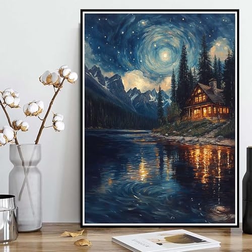 Diamond Painting Sternenhimmel Diamond Painting XXL 30×40cm, 5D Crystal Art Landschaft Muster DIY Runden Steine Vollbohrer Mosaik Bastelset Erwachsene für Zimmer Deko Wohnzimmer, Geschenke -ly25082Q6 Diamond Painting Sternenhimmel Diamond Painting XXL 30×40cm, 5D Crystal Art Landschaft Muster DIY Runden Steine Vollbohrer Mosaik Bastelset Erwachsene für Zimmer Deko Wohnzimmer, Geschenke -ly25082Q6 von LUOLYYEI