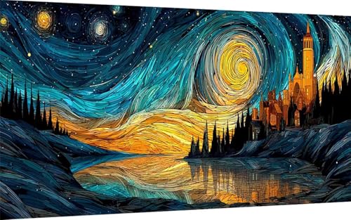 Diamond Painting Sternenhimmel Diamond Painting XXL 90x180 cm, 5D Crystal Art Häuser Muster DIY Eckige Steine Vollbohrer Mosaik Bastelset Erwachsene für Zimmer Deko Wohnzimmer, Geschenke -ly25074D Diamond Painting Sternenhimmel Diamond Painting XXL 90x180 cm, 5D Crystal Art Häuser Muster DIY Eckige Steine Vollbohrer Mosaik Bastelset Erwachsene für Zimmer Deko Wohnzimmer, Geschenke -ly25074D von LUOLYYEI