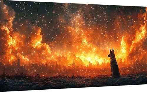Diamond Painting Sternenhimmel Diamond Painting XXL 90x180cm, 5D Crystal Art Hund Muster DIY Eckige Steine Vollbohrer Mosaik Bastelset Erwachsene für Zimmer Deko Wohnzimmer, Geschenke -ly25077T Diamond Painting Sternenhimmel Diamond Painting XXL 90x180cm, 5D Crystal Art Hund Muster DIY Eckige Steine Vollbohrer Mosaik Bastelset Erwachsene für Zimmer Deko Wohnzimmer, Geschenke -ly25077T von LUOLYYEI