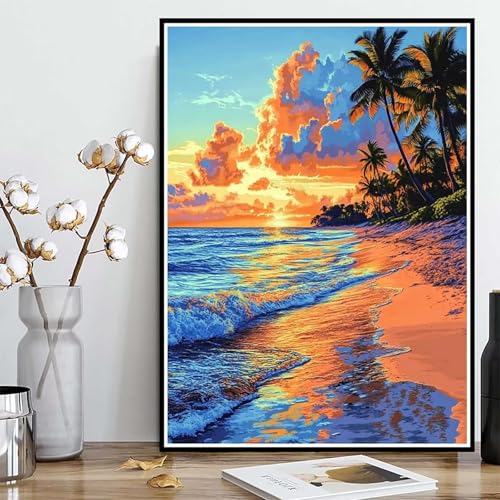 Diamond Painting Strand Diamond Painting XXL 90×120cm, 5D Crystal Art Meer Muster DIY Runden Steine Vollbohrer Mosaik Bastelset Erwachsene für Zimmer Deko Wohnzimmer, Geschenke für Frauen -ly2508227 Diamond Painting Strand Diamond Painting XXL 90×120cm, 5D Crystal Art Meer Muster DIY Runden Steine Vollbohrer Mosaik Bastelset Erwachsene für Zimmer Deko Wohnzimmer, Geschenke für Frauen -ly2508227 von LUOLYYEI