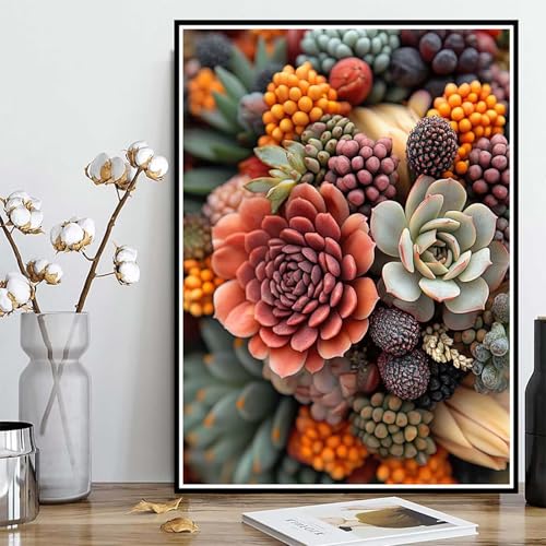 Diamond Painting Sukkulenten Diamond Painting XXL 60x80cm, 5D Crystal Art Blume Muster DIY Runden Steine Vollbohrer Mosaik Bastelset Erwachsene für Zimmer Deko Wohnzimmer, Geschenke -ly25082ZP879 Diamond Painting Sukkulenten Diamond Painting XXL 60x80cm, 5D Crystal Art Blume Muster DIY Runden Steine Vollbohrer Mosaik Bastelset Erwachsene für Zimmer Deko Wohnzimmer, Geschenke -ly25082ZP879 von LUOLYYEI