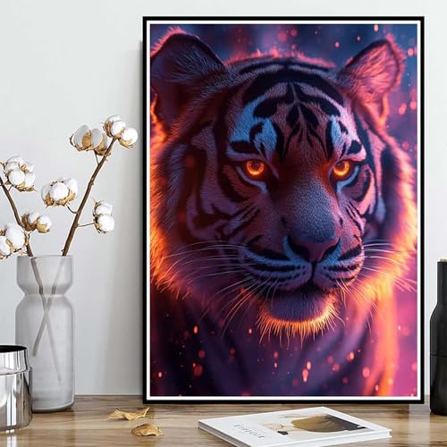 Diamond Painting Tier Diamond Painting XXL 60x80cm, 5D Crystal Art Tiger Muster DIY Runden Steine Vollbohrer Mosaik Bastelset Erwachsene für Zimmer Deko Wohnzimmer, Geschenke für Frauen -ly2508219 Diamond Painting Tier Diamond Painting XXL 60x80cm, 5D Crystal Art Tiger Muster DIY Runden Steine Vollbohrer Mosaik Bastelset Erwachsene für Zimmer Deko Wohnzimmer, Geschenke für Frauen -ly2508219 von LUOLYYEI