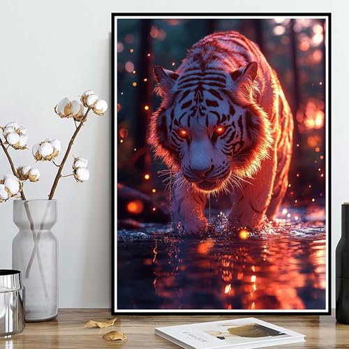 Diamond Painting Tiger Diamond Painting XXL 30x40cm, 5D Crystal Art Meer Muster DIY Runden Steine Vollbohrer Mosaik Bastelset Erwachsene für Zimmer Deko Wohnzimmer, Geschenke für Frauen -ly250822D Diamond Painting Tiger Diamond Painting XXL 30x40cm, 5D Crystal Art Meer Muster DIY Runden Steine Vollbohrer Mosaik Bastelset Erwachsene für Zimmer Deko Wohnzimmer, Geschenke für Frauen -ly250822D von LUOLYYEI