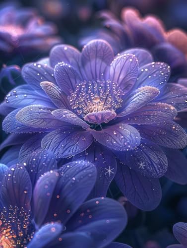 Diamond Painting Traum Diamond Painting Erwachsene, Diamantmalerei Blume Crystal Art 5D DIY Mosaikherstellung Stickerei Kreuzstich Bastelset für Zimmer Deko, Geschenke für Frauen 90x120cm -L2539L von LUOLYYEI