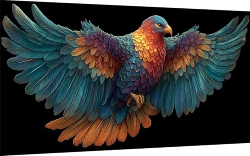 Diamond Painting Vogel Diamond Painting XXL (100x300 cm), 5D Crystal Art Tier Muster DIY Eckige Steine Vollbohrer Mosaik Bastelset Erwachsene für Zimmer Deko Wohnzimmer, Wanddeko, Geschenke -ly2507MG von LUOLYYEI
