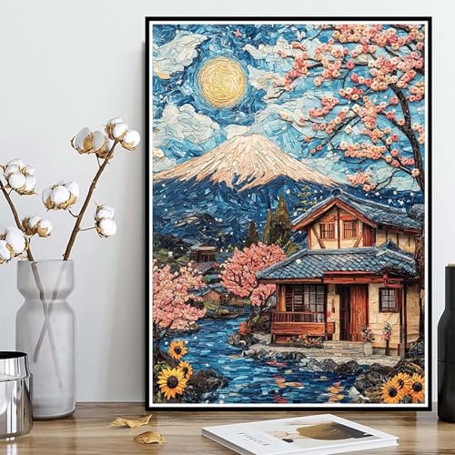 Diamond Painting Vulkan Fuji Diamond Painting XXL 60x80 cm, 5D Crystal Art Landschaft Muster DIY Runden Steine Vollbohrer Mosaik Bastelset Erwachsene für Zimmer Deko Wohnzimmer, Geschenke -ly2508203 Diamond Painting Vulkan Fuji Diamond Painting XXL 60x80 cm, 5D Crystal Art Landschaft Muster DIY Runden Steine Vollbohrer Mosaik Bastelset Erwachsene für Zimmer Deko Wohnzimmer, Geschenke -ly2508203 von LUOLYYEI