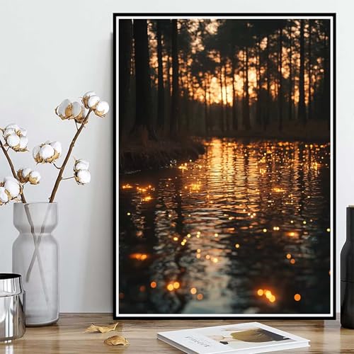 Diamond Painting Wald Diamond Painting XXL 90x120 cm, 5D Crystal Art Landschaft Muster DIY Runden Steine Vollbohrer Mosaik Bastelset Erwachsene für Zimmer Deko Wohnzimmer, Geschenke -ly25082490H9 Diamond Painting Wald Diamond Painting XXL 90x120 cm, 5D Crystal Art Landschaft Muster DIY Runden Steine Vollbohrer Mosaik Bastelset Erwachsene für Zimmer Deko Wohnzimmer, Geschenke -ly25082490H9 von LUOLYYEI