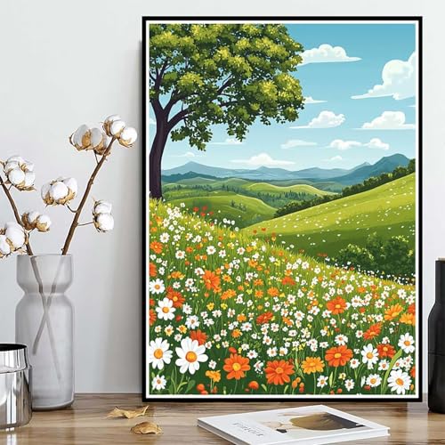 Diamond Painting Wiese Diamond Painting XXL 30x40 cm, 5D Crystal Art Landschaft Muster DIY Runden Steine Vollbohrer Mosaik Bastelset Erwachsene für Zimmer Deko Wohnzimmer, Geschenke -ly25082B11BQ Diamond Painting Wiese Diamond Painting XXL 30x40 cm, 5D Crystal Art Landschaft Muster DIY Runden Steine Vollbohrer Mosaik Bastelset Erwachsene für Zimmer Deko Wohnzimmer, Geschenke -ly25082B11BQ von LUOLYYEI