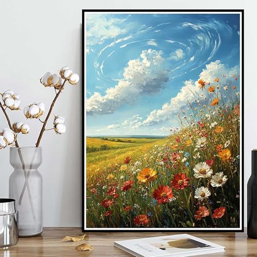 Diamond Painting Wiese Diamond Painting XXL 90×120cm, 5D Crystal Art Blumen Muster DIY Runden Steine Vollbohrer Mosaik Bastelset Erwachsene für Zimmer Deko Wohnzimmer, Geschenke für Frauen -ly25082D1 Diamond Painting Wiese Diamond Painting XXL 90×120cm, 5D Crystal Art Blumen Muster DIY Runden Steine Vollbohrer Mosaik Bastelset Erwachsene für Zimmer Deko Wohnzimmer, Geschenke für Frauen -ly25082D1 von LUOLYYEI