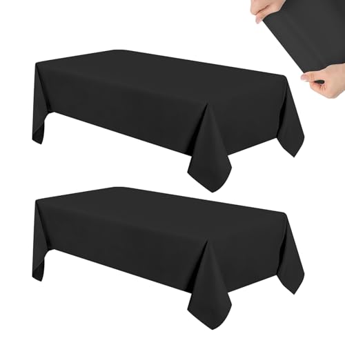2 Stück Bierbank Tischdecke, Schwarz Tischdecke Abwaschbar 100x250cm, Outdoor Tischdecken, Biertischhussen für 50cm und 70cm Biertische, für Wohnzimmer, Esszimmer, Balkon, Garten 2 Stück Bierbank Tischdecke, Schwarz Tischdecke Abwaschbar 100x250cm, Outdoor Tischdecken, Biertischhussen für 50cm und 70cm Biertische, für Wohnzimmer, Esszimmer, Balkon, Garten von LUPATDY