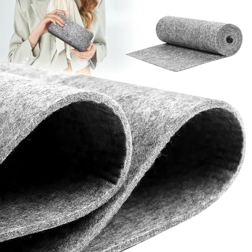 Filzrolle Filzstoff 40cm x 250cm Meterware,3mm Stark,Filzmatte,Filz für DIY Aufbewahrungstasche Patchwork Nähen Filz zum Basteln Handwerken Dekoration Hellgrau Filzrolle Filzstoff 40cm x 250cm Meterware,3mm Stark,Filzmatte,Filz für DIY Aufbewahrungstasche Patchwork Nähen Filz zum Basteln Handwerken Dekoration Hellgrau von LUPATDY