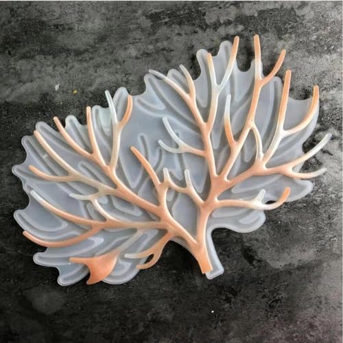 Gießformen aus Kunstharz, 3D-Hirsch mit Hörnern, Schmuckaufbewahrung, Epoxidharz, Bastelbedarf, Backform, 26,5 x 18 x 0,5 cm von LUPZENFUXIA