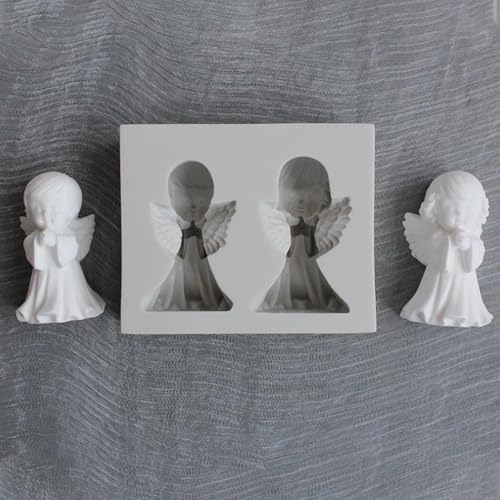 Gießformen aus Kunstharz, 9,1 x 7,5 x 3,1 cm, 3D-Engel-Gebet, Epoxid-Ton, Gips-Werkzeug, Schokoladenform, Küche, Kuchen, Backen, Dekoration Gießformen aus Kunstharz, 9,1 x 7,5 x 3,1 cm, 3D-Engel-Gebet, Epoxid-Ton, Gips-Werkzeug, Schokoladenform, Küche, Kuchen, Backen, Dekoration von LUPZENFUXIA
