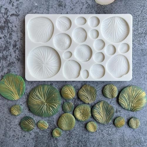 Harzgussformen, große Blätter, Silikonform, Rose, Blume, Stern, Mond, Sonne, Thema, Harz, Epoxidharz, Gießform, Schmuckherstellung, Werkzeuge zum Backen, 16,2 x 9,8 x 0,8 cm von LUPZENFUXIA