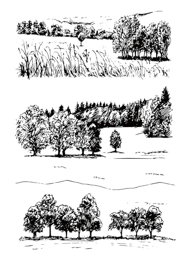 Kartenherstellungszubehör, Scrapbooking-Schablonen, 11 x 16 cm, Berghaus, Bäume, Flusslandschaft, transparente Stempel für Scrapbooking, Papierkarten, Album, dekorative Silikondichtung, Bastelstil 21 Kartenherstellungszubehör, Scrapbooking-Schablonen, 11 x 16 cm, Berghaus, Bäume, Flusslandschaft, transparente Stempel für Scrapbooking, Papierkarten, Album, dekorative Silikondichtung, Bastelstil 21 von LUPZENFUXIA