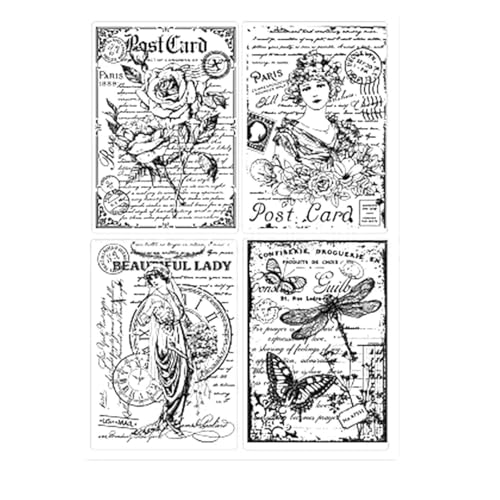 Kartenherstellungszubehör, Scrapbooking-Schablonen, 11 x 16 cm, Retro-Stil, Blume, transparenter Siegelstempel, Scrapbooking, Prägung, Fotoalbum, dekoratives Papierkarten-Handwerk Kartenherstellungszubehör, Scrapbooking-Schablonen, 11 x 16 cm, Retro-Stil, Blume, transparenter Siegelstempel, Scrapbooking, Prägung, Fotoalbum, dekoratives Papierkarten-Handwerk von LUPZENFUXIA