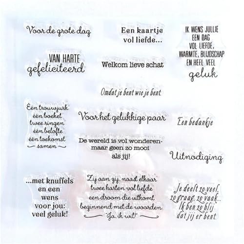 Kartenherstellungszubehör, Scrapbooking-Schablonen, 14 x 14 cm, transparenter Silikonstempel für Scrapbooking, Fotoalbum, dekorativer transparenter Stempel, Stil 2 Kartenherstellungszubehör, Scrapbooking-Schablonen, 14 x 14 cm, transparenter Silikonstempel für Scrapbooking, Fotoalbum, dekorativer transparenter Stempel, Stil 2 von LUPZENFUXIA
