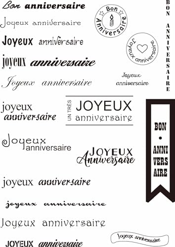 Kartenherstellungszubehör, Scrapbooking-Schablonen, 14 x 18 cm, französische Wörter, transparenter Silikonstempel für Scrapbooking, Fotoalbum, dekorativer transparenter Stempel Kartenherstellungszubehör, Scrapbooking-Schablonen, 14 x 18 cm, französische Wörter, transparenter Silikonstempel für Scrapbooking, Fotoalbum, dekorativer transparenter Stempel von LUPZENFUXIA