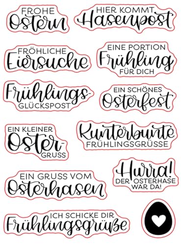 Kartenherstellungszubehör, Scrapbooking-Vorlagen, 11 x 16 cm, deutscher Osterstempel, transparente Stempel für Scrapbooking, transparentes Silikon-Gummi, Fotoalbum-Dekoration Kartenherstellungszubehör, Scrapbooking-Vorlagen, 11 x 16 cm, deutscher Osterstempel, transparente Stempel für Scrapbooking, transparentes Silikon-Gummi, Fotoalbum-Dekoration von LUPZENFUXIA