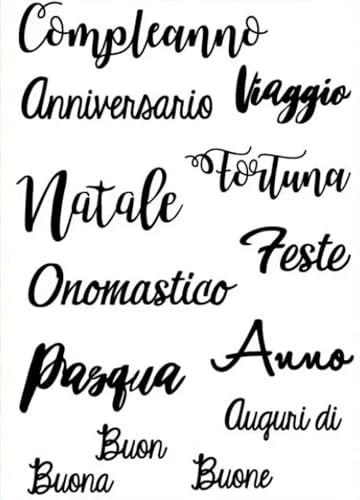 Kartenherstellungszubehör, Scrapbooking-Vorlagen, 11 x 16 cm, italienische Wörter, Schwan, transparent, Silikonstempel, Siegel für Scrapbooking, Fotoalbum, Kartenherstellung, dekorative klare Kartenherstellungszubehör, Scrapbooking-Vorlagen, 11 x 16 cm, italienische Wörter, Schwan, transparent, Silikonstempel, Siegel für Scrapbooking, Fotoalbum, Kartenherstellung, dekorative klare von LUPZENFUXIA