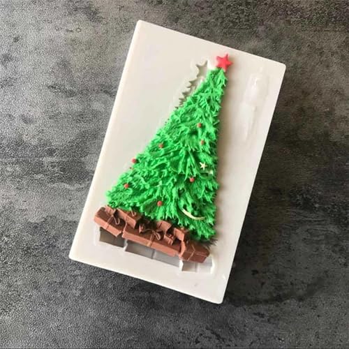 Seifenherstellung, Weihnachtsbaum, Epoxidharz, Kuchendekoration, Schokoladenform, Baum, 7,8 x 6,7 x 5 cm von LUPZENFUXIA