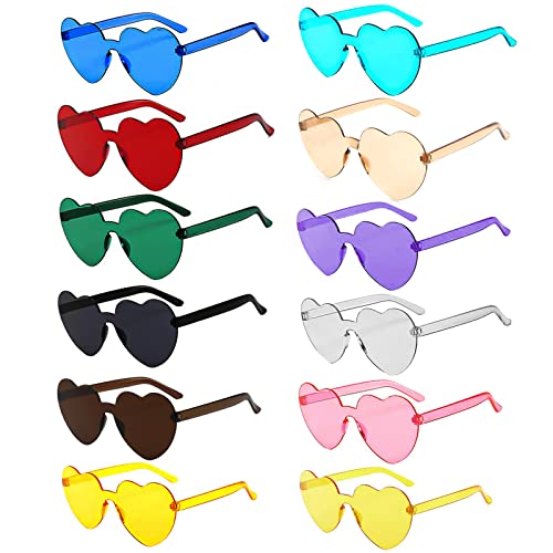 LURICO Herz Sonnenbrille, 12 Stück Herzförmige Party-Sonnenbrille, Mode Brillen Herz Sonnenbrille Lustige Partybrillen für Fasching Foto Requisiten Geburtstagsfeier Für Kinder und Erwachsene LURICO Herz Sonnenbrille, 12 Stück Herzförmige Party-Sonnenbrille, Mode Brillen Herz Sonnenbrille Lustige Partybrillen für Fasching Foto Requisiten Geburtstagsfeier Für Kinder und Erwachsene von LURICO