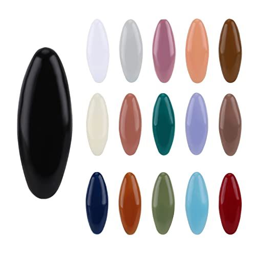 16 Stück Hijab-Stifte, Bunte Hijab-Nadeln mit Box Modische Kunststoffabdeckung Hijab-Nadeln Bulk für Frauen Muslime Mädchen (16 Farben) von LUTER