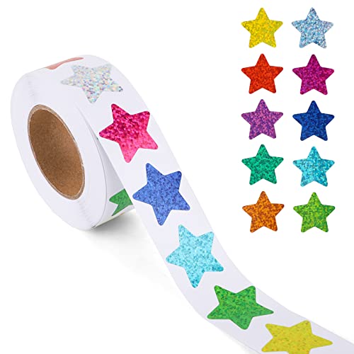 500 Stück Kleine Sternaufkleber, 2,54cm Klein Sternaufkleberrolle Farbig Selbstklebend Sternaufkleber für Kinder Lehrer Belohnungszubehör 500 Stück Kleine Sternaufkleber, 2,54cm Klein Sternaufkleberrolle Farbig Selbstklebend Sternaufkleber für Kinder Lehrer Belohnungszubehör von LUTER