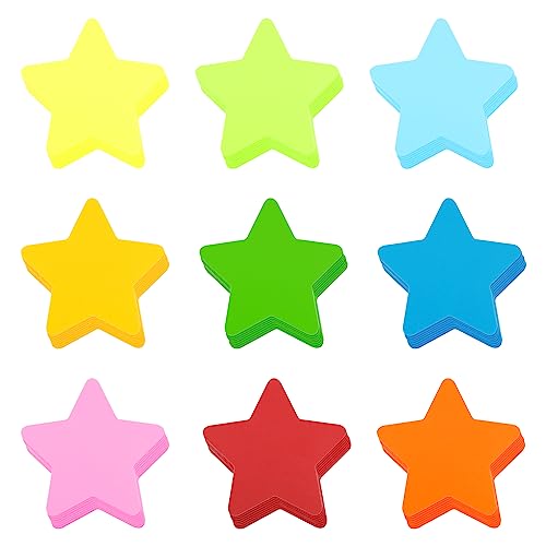 72 Stück Sternausschnitte aus Papier, 15,3 cm Sternausschnitte aus Papier Bunte Stern aus Papier Stern Pinnwanddekorationen Sternausschnitte Dekorationen für Partys, Klassenzimmer und Pinnwände von LUTER