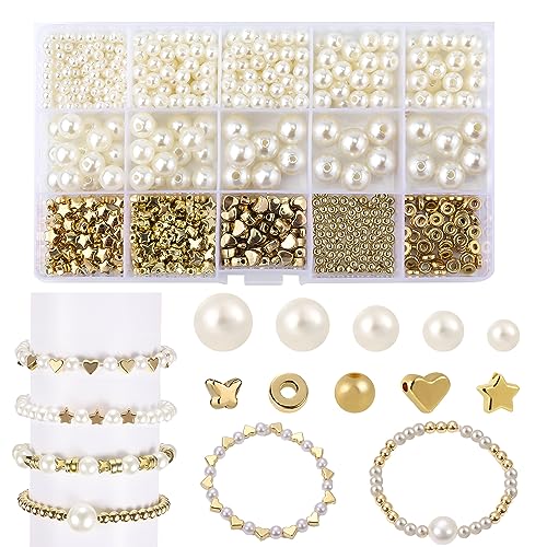 800St Armbandperlen Set, Armbandherstellungsset DIY Perlenperlen für die Schmuckherstellung Armbandperlen Set für Erwachsene Mädchen Schmuckherstellungszubehör 800St Armbandperlen Set, Armbandherstellungsset DIY Perlenperlen für die Schmuckherstellung Armbandperlen Set für Erwachsene Mädchen Schmuckherstellungszubehör von LUTER